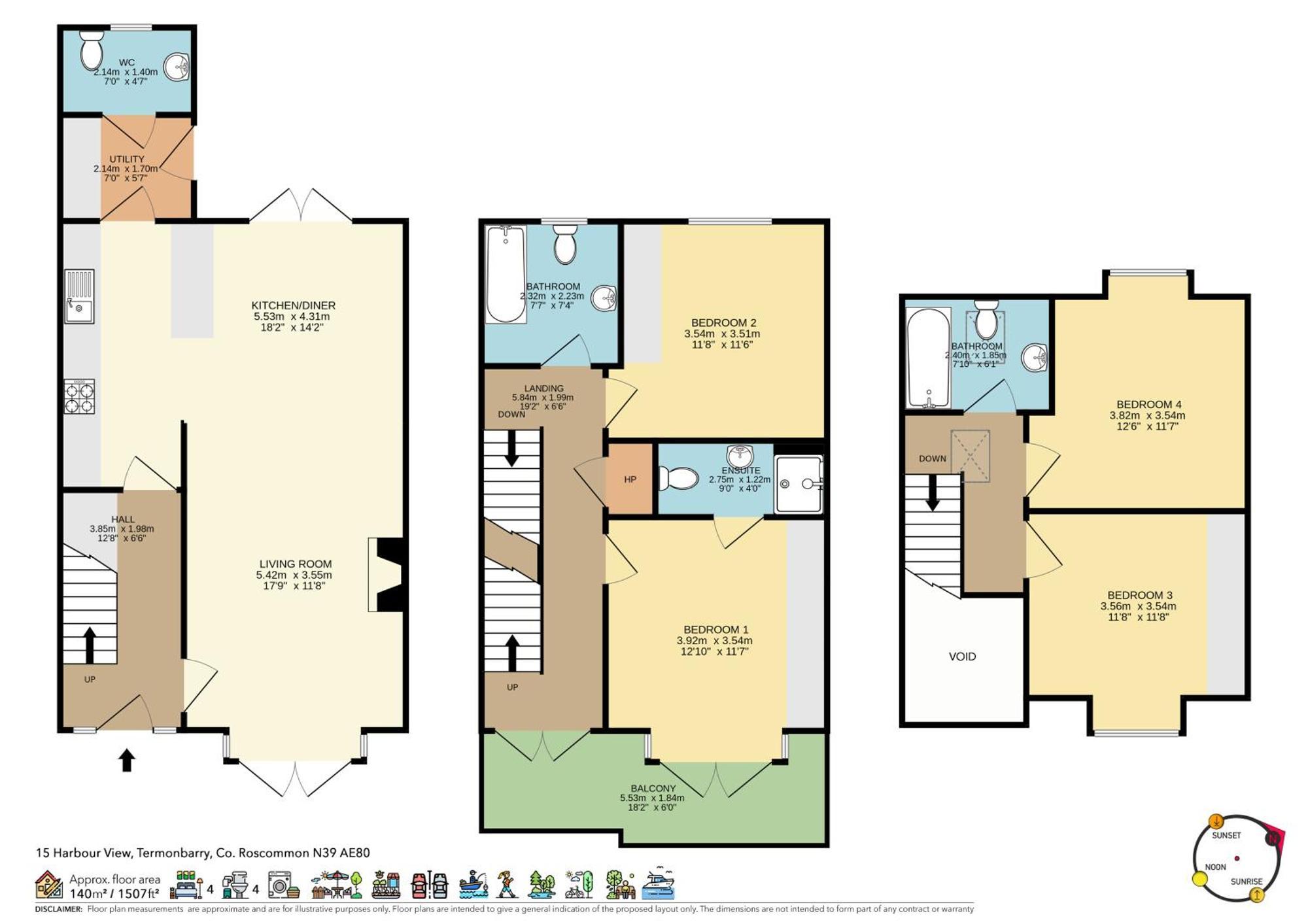 Shannonside - Stylish 5 Bed Marina Home & 40Ft Mooring Termonbarry Εξωτερικό φωτογραφία