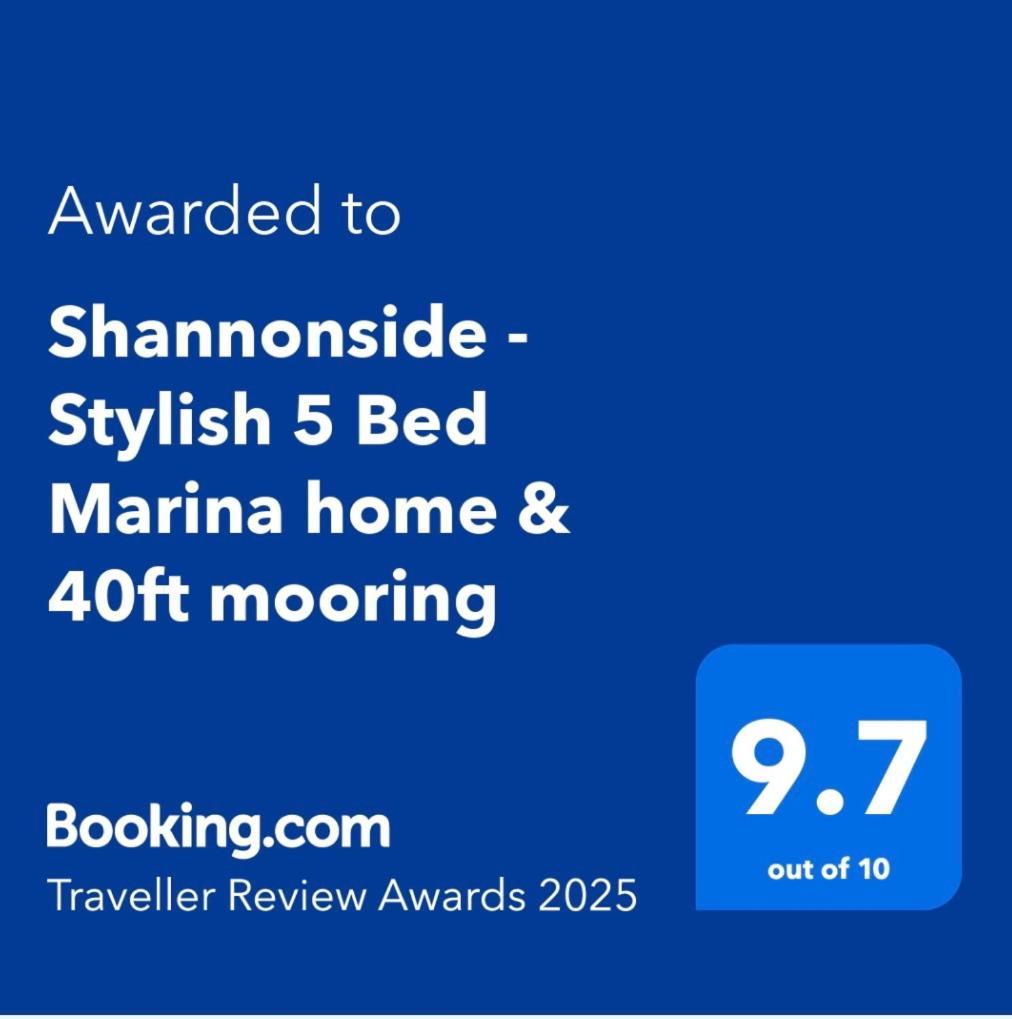 Shannonside - Stylish 5 Bed Marina Home & 40Ft Mooring Termonbarry Εξωτερικό φωτογραφία
